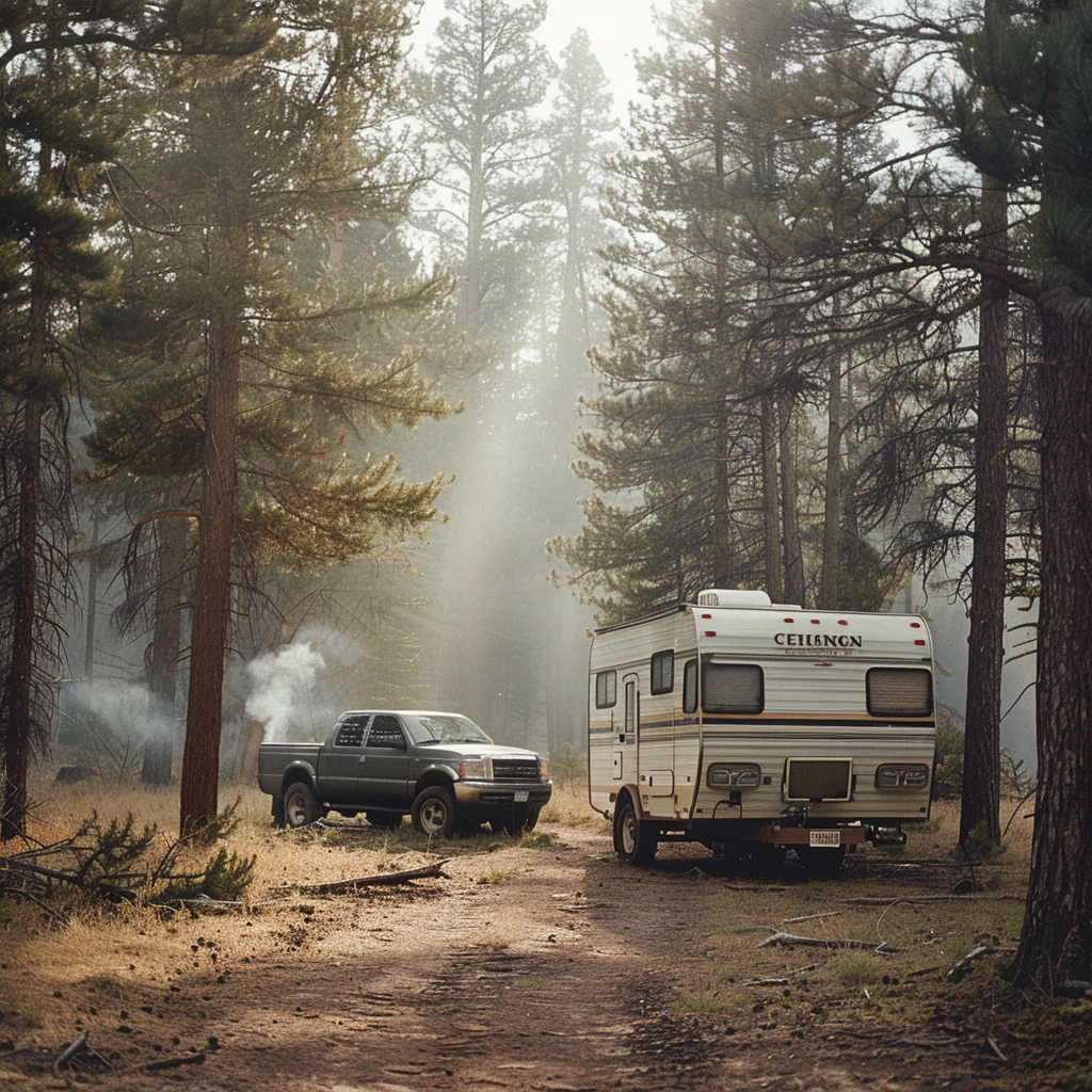 RV拖車停放在國家森林須知